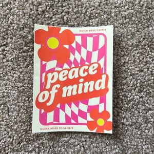 Dutch Bros Peace of Mind sticker